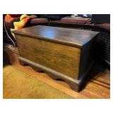Pine Blanket Chest with Dovetailed Sides