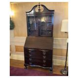 Mahogany Secretary Desk & Bookcase Top