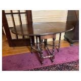 Mahogany Drop Leaf & Gate Leg Table