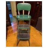 Cosco Green Vinyl Step Stool & Chair