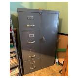 Metal File Cabinet with Safe & Four Drawers
