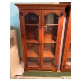 Modern Two Door Wooden Bookcase