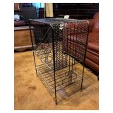 Vintage Metal & Wire Record Stand