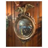 Plastic Bulls Eye & Eagle Wall Mirror