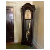 Peck & Hills Mahogany Tall Clock