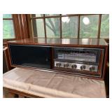 Sylvania AM/FM Stereo & Turntable in Mahogany Cabi