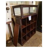 Oak Display Cabinet & Compartments Unit