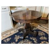 Round Mahogany Empire Style Table