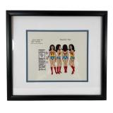 Framed Wonder Woman Cel From Super Friends Series