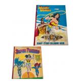 2 Wonder Woman/Super Friends Giant Coloring Books