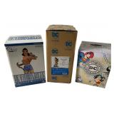 DC Wonder Woman Figurine & Snow Globe Trio