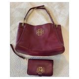 Tory Burch Leather Handbag and Wristlet