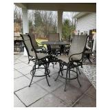 Outdoor Metal Patio Set with 5 Chairs