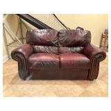 Leather Reclining Sofa and Love seat Set