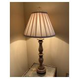38-Inch Decorative Lamp with Fabric Shade