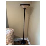 70-Inch Metal Floor Lamp With Beaded Shade