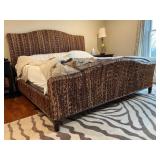 Woven King Size Bed Frame with Headboard