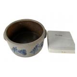 Stoneware Crock and Collector Plate Lot