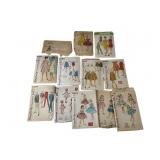 12 1968-69 Simplicity Doll Dress Pattern Books