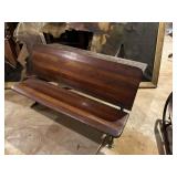 Child School Bench with Cast-Iron Frame