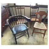 Four Antique Chairs, Mixed Styles