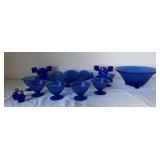 Cobalt Depression Glassware Group