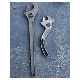 Adjustable Wrenches, B&C and Crescent