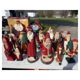 Christmas Santa Claus Figurine Lot