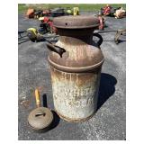 Vintage Milk Can & Pot
