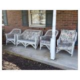 Wicker Patio Furniture Set, Well Used
