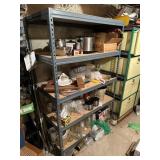 Metal Housework Shelf with Contents