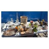 Lot with Stoneware Crock (Cracked)