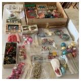 Large Group of Vintage Christmas Balls, Beads and