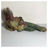 Chalk Reclining Native American Advertising