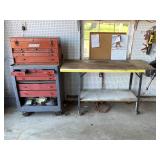 Snap-on Toolbox and Cabinet & work bench