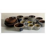 13 Stoneware and 5 Earthenware Bowls