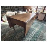 Pine Drop Leaf Coffee Table with Turned Feet