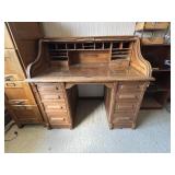 Antique Roll Top Desk, Complete
