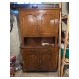 Primitive Grain Painted Cupboard