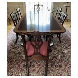 Stickley Mahogany Dining Table and 6 Chairs