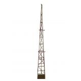 Radio Tower Outfitted with Mini Lights