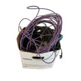 Box Lot of Audio and RCA Cables