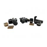Nikon FE2 Camera and Accessory Set