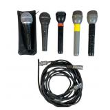 Microphones and Cables Lot