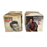 Long Box of 45 RPM Records, Various Artists