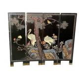 Heavy Vintage Asian Divider Panels, 4-Piece Set