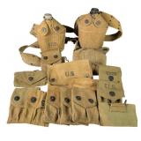 WWI & WWII U.S. Canvas Gear Grouping