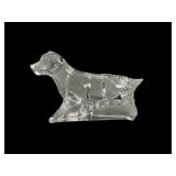 Baccarat Crystal Dog Sculpture