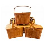 5 Large Longaberger Baskets
