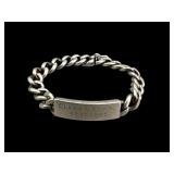 Sterling WWII Identity Bracelet